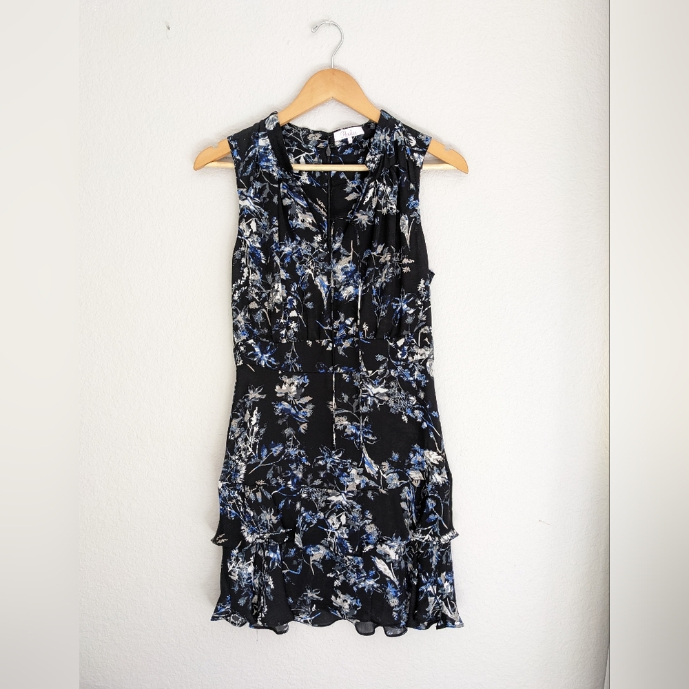 Parker NY navy floral dress size S NWOT